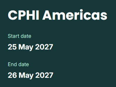 2027年美国世界制药原料展 CPhI North America举行时间